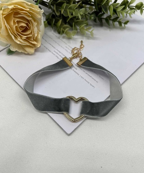 SPIGA（スピーガ） チョーカー ハートベロアチョーカー レディース