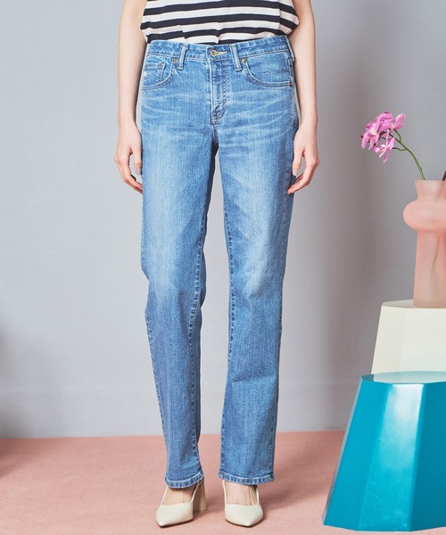 新品未使用♡タグ付き♡ELLIE♡ストレートワイドデニム♡XS♡ブルー
