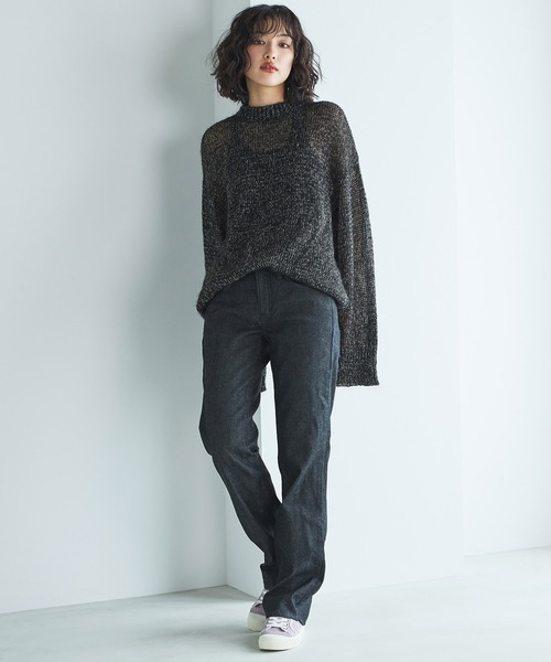 新品未使用　＆ellecy/デニムカーゴパンツ黒　アンドエルシー CLEL（クレイル）の「【CLEL】3D Many Pocket Denim Cargo Pants / 3D