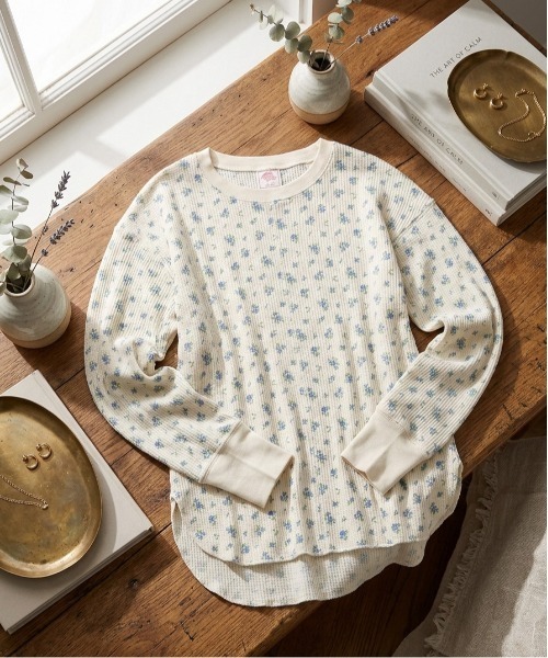 pellicule ワッフルトップス 花柄 JEMORGAN（ジェーイーモーガン） tシャツ 「JEMORGAN / ジェーイー