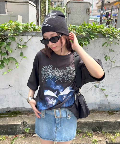 MAHAGRID tシャツ 「mahagrid/マハグリッド」 SMOKING CAT TEE