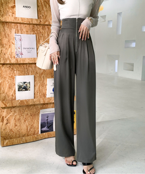 レディース　パンツ GUNZE グンゼ テーパードパンツ レディース 通年 シワになり