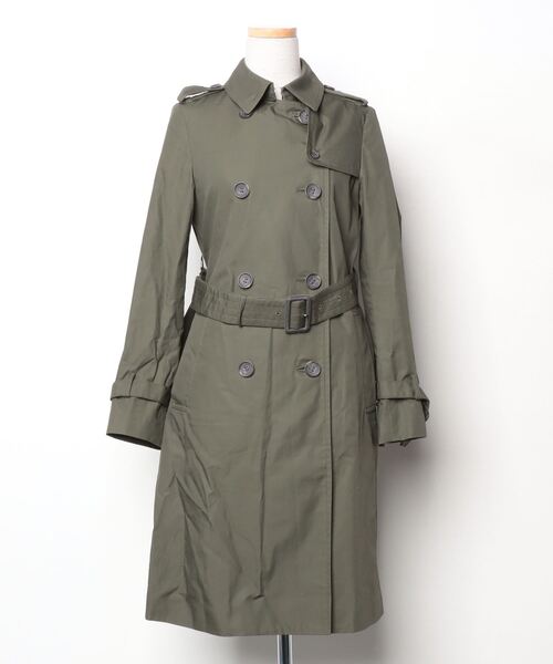 SLOBE IENA」 トレンチコート 36 グリーン レディース : 84180619 