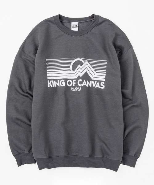 Stussy XL トレーナー 幾何学模様 KAVU グレー 幾何学模様 トレーナー