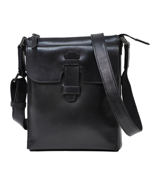 【未使用品】JOYA レザー ショルダーバッグ ブラック JOYA（ジョヤ） ショルダーバッグ ヴィンテージ調レザー縦型ショルダー
