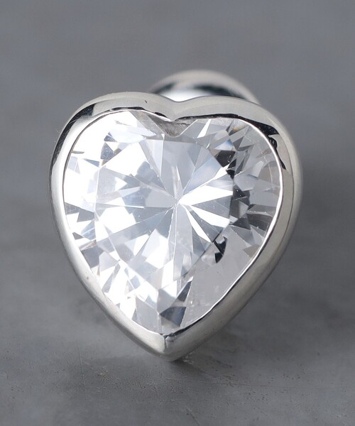 UNITED ARROWS ピアス SILVER925 ハートCZ レディース