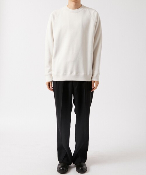 ATON エイトン　スウェット　トレーナー　白　02 ATON（エイトン） トレーナー スウェット ZERO TSURI URAKE SWEATSHIRT