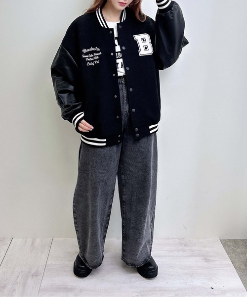 INGNI(イング) スタジャン ワッペン付スタジャン レディース INGNI(イング) スタジャン ワッペン付スタジャン レディース