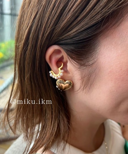 ピアス 「felice luxe」ハートピアス レディース_6