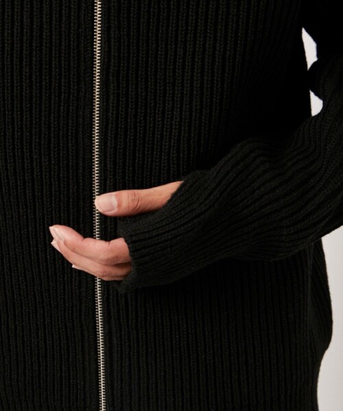 セーター ニット 「D-VEC/ディーベック」FISHERMANS KNIT ZIP-UP JACKET メンズの画像