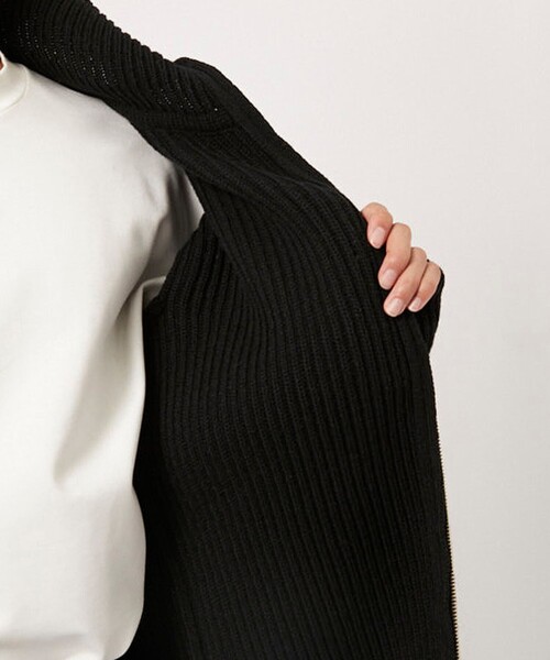 セーター ニット 「D-VEC/ディーベック」FISHERMANS KNIT ZIP-UP JACKET メンズの画像