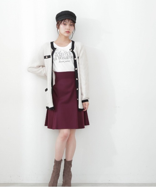 「PROPORTION BODY DRESSING」 ニットカーディガン SMALL ホワイト系その他 レディース