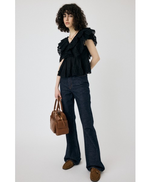 ブラウス シャツ EYELET CAPSLEEVE ブラウス レディース EYELET CAPSLEEVE ブラウス｜マウジーの通販｜&mall（アンド