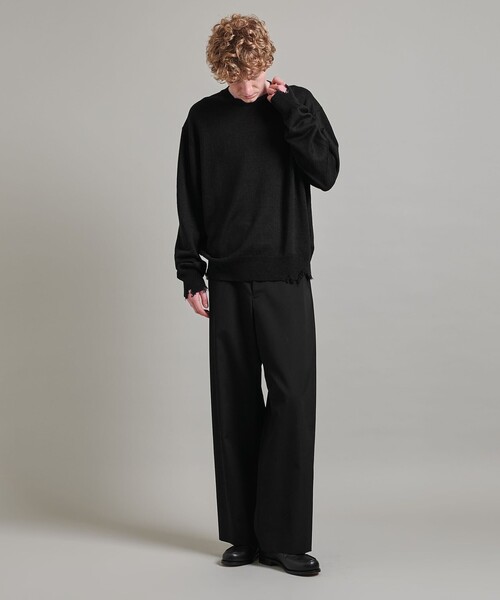 LOEFF セーター ニット 「LOEFF」ダメージ プルオーバー MEN'S