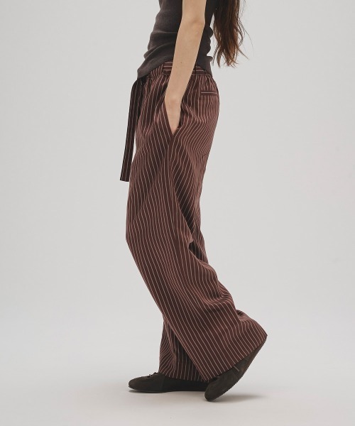 TODAYFUL パンツ Stripe Easy Pants レディース : ZOZOTOWN Yahoo!店