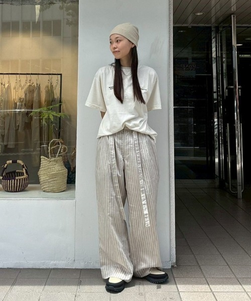 TODAYFUL ワイドパンツ パンツ Stripe Easy Pants レディース