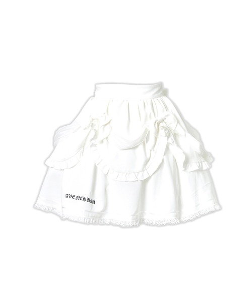 AVENCHUMU スカート Like an apron draped skirt : ZOZOTOWN Yahoo!店