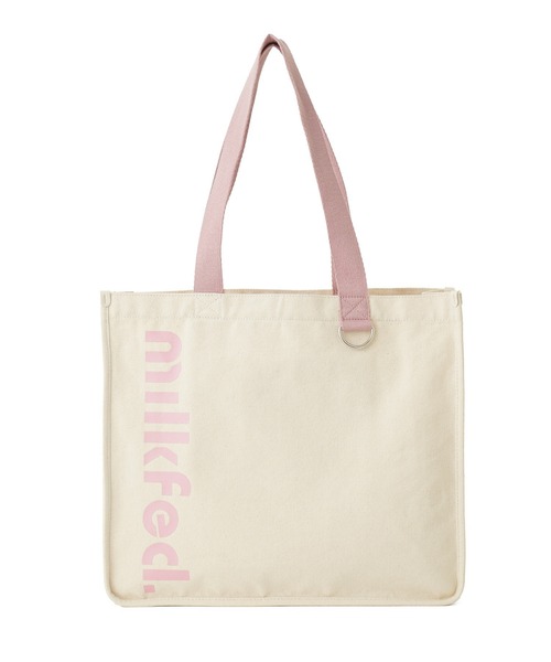 MILKFED. トートバッグ CUT OUT LOGO PIPING TOTE レディース