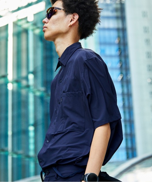 BeamsGolf 半袖シャツ　メンズＬ BODY WILD シャツ by BEAMS DESIGN ストレッチナイロン 半袖