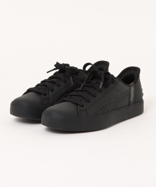 新品 PUMA V cort 26cm スニーカー 黒 PUMA（プーマ） スニーカー V COURT EASE IN レディーススニーカー(V