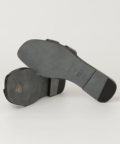 HERMES 「HERMES」 フラットサンダル 37 ブラック レディース