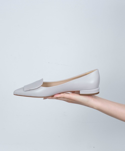 【美品】FABIO RUSCONI ポインテッドトゥ フラットパンプス 39 白 美品】FABIO RUSCONI ポインテッドトゥ フラットパンプス 39 白 靴