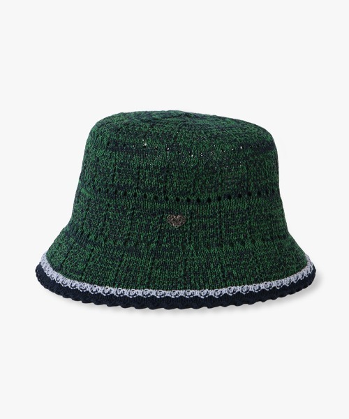 ANNA SUI 帽子 ハット ワッフル風ニットクロッシェ レディース