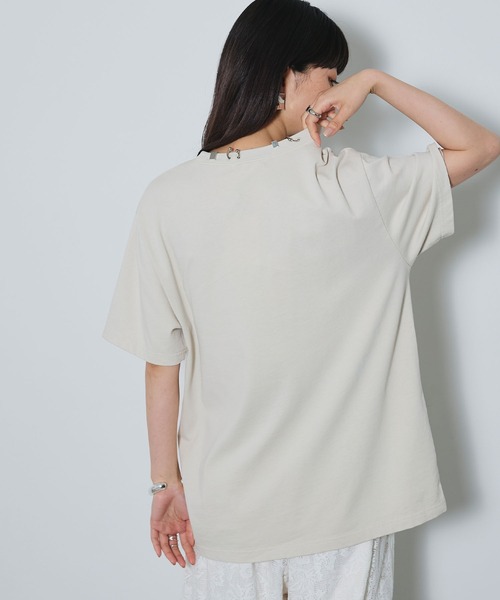 tシャツ ボディピアスTシャツ「ELLEgirl/エルガール」 レディース tシャツ ボディピアスTシャツ「ELLEgirl/エルガール