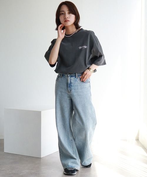 THRASHER tシャツ 「THRASHER/スラッシャー」ピグメント加工
