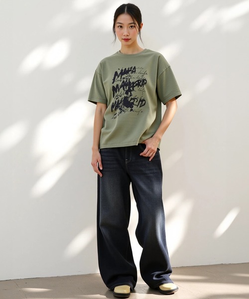 MAHAGRID（マハグリッド） tシャツ WRITER PIGMENT TEE /ライター
