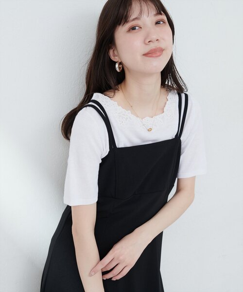 viavanda 2wayニットブラック viavanda 2way ニット