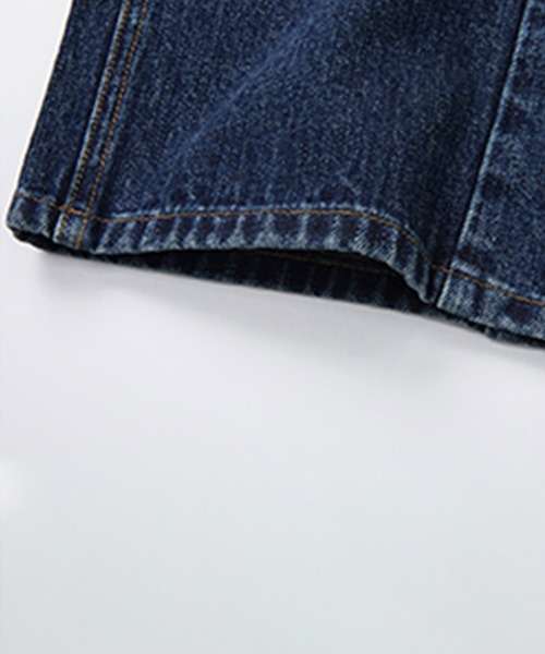 ジーンズ デニム デニムパンツ ハイウエスト サイドシーム カーブ