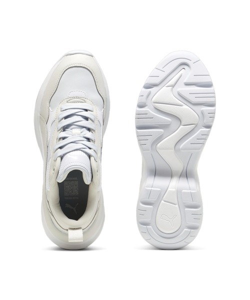 PUMA 「PUMA」 シューズ 24.5cm ホワイト×シルバー レディース
