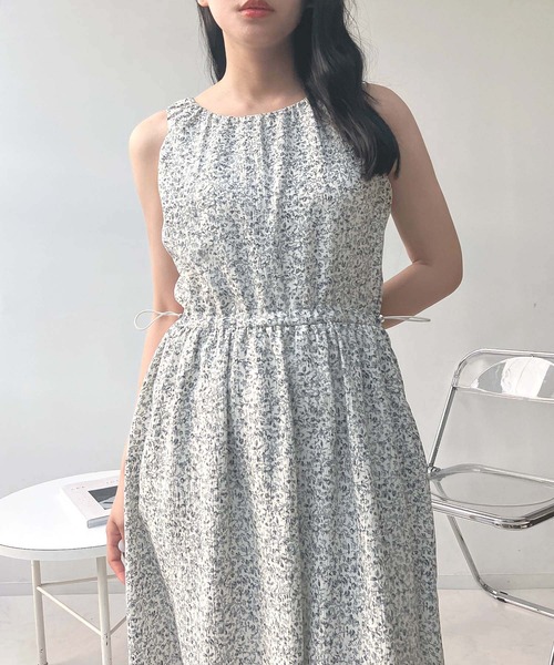 AS KNOW ワンピース ○ドロスト付き ノースリーブワンピ―ス