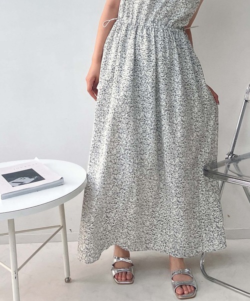 AS KNOW ワンピース ○ドロスト付き ノースリーブワンピ―ス