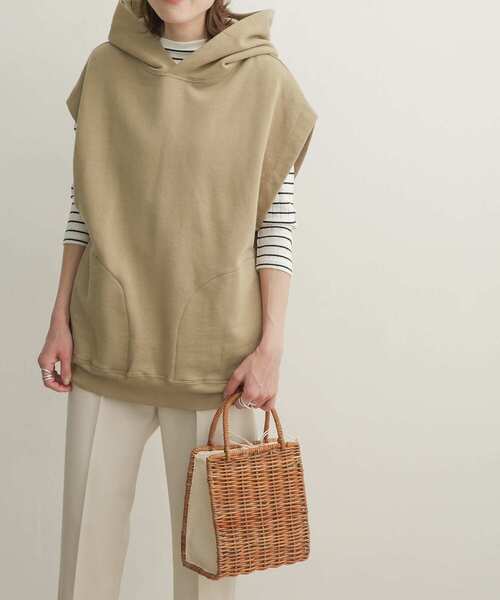 「URBAN RESEARCH DOORS」 プルオーバーパーカー MEDIUM アイボリー レディース