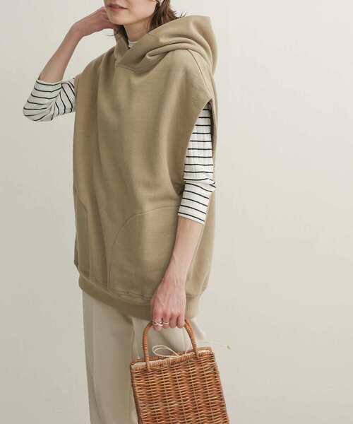 「URBAN RESEARCH DOORS」 プルオーバーパーカー MEDIUM アイボリー レディース