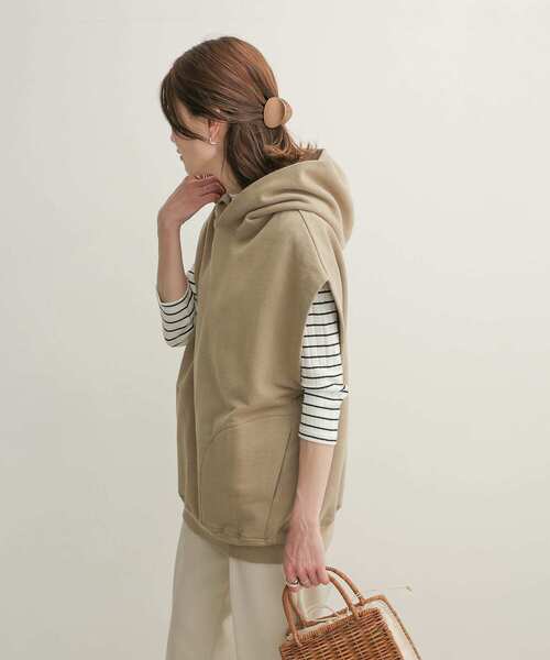 「URBAN RESEARCH DOORS」 プルオーバーパーカー MEDIUM アイボリー レディース