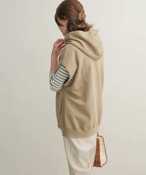 「URBAN RESEARCH DOORS」 プルオーバーパーカー MEDIUM アイボリー レディース