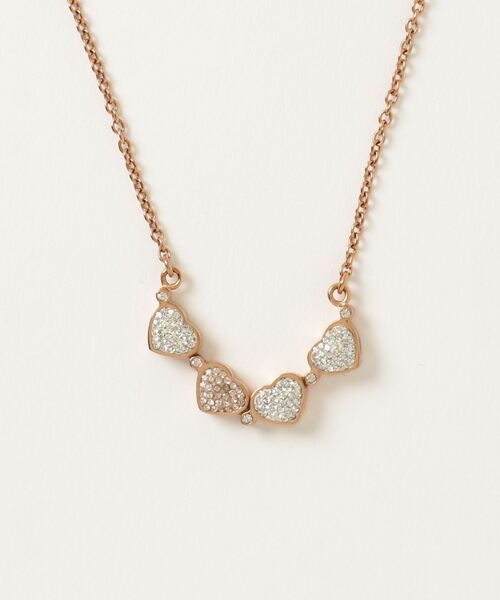 Folli Follie フォリフォリ ビジューネックレス＆ピアスゴールドカラー Folli Follie 「Folli Follie」 ビジューネックレス - ゴールド