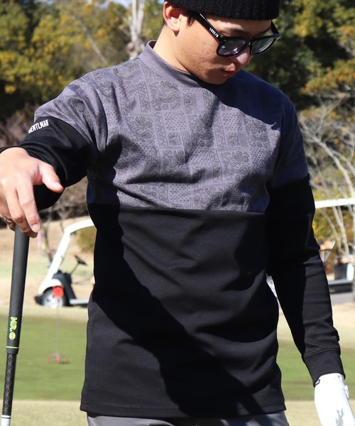 tシャツ (RM)「LUXE/R GOLF」ストレッチ スムース ペイズリー柄 バイ