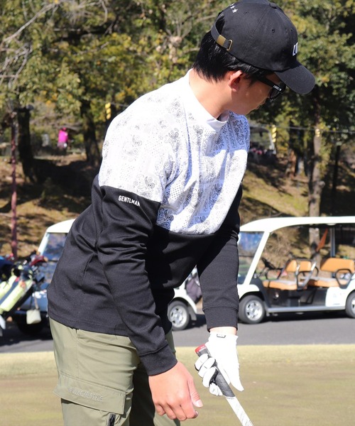 tシャツ (RM)「LUXE/R GOLF」ストレッチ スムース ペイズリー柄 バイ