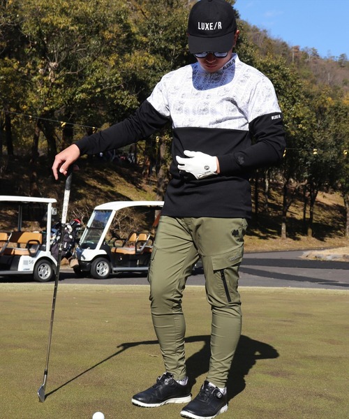 tシャツ (RM)「LUXE/R GOLF」ストレッチ スムース ペイズリー柄 バイ