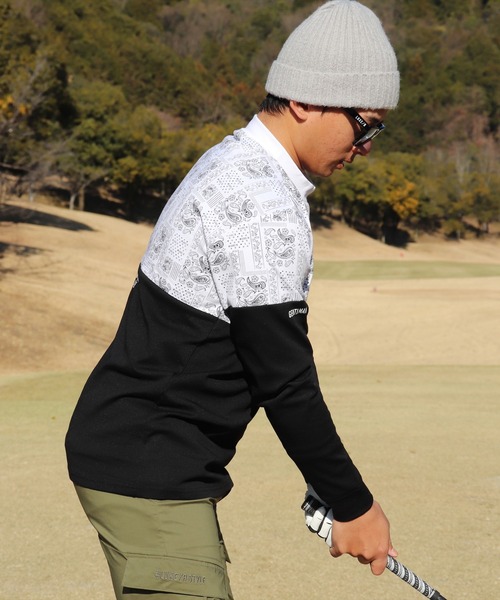 tシャツ (RM)「LUXE/R GOLF」ストレッチ スムース ペイズリー柄 バイ