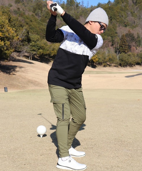 tシャツ (RM)「LUXE/R GOLF」ストレッチ スムース ペイズリー柄 バイ