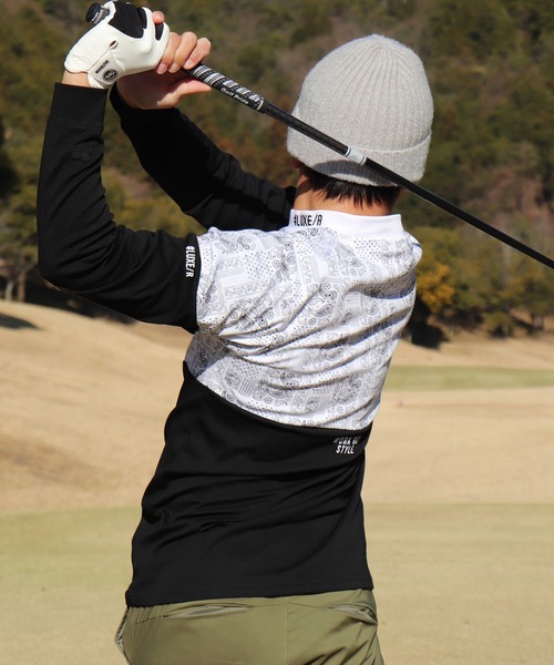 tシャツ (RM)「LUXE/R GOLF」ストレッチ スムース ペイズリー柄 バイ