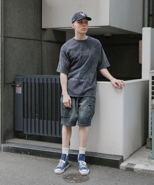 SUGGESTION tシャツ SUGGESTION/サジェッション 加工グラフィックロゴT