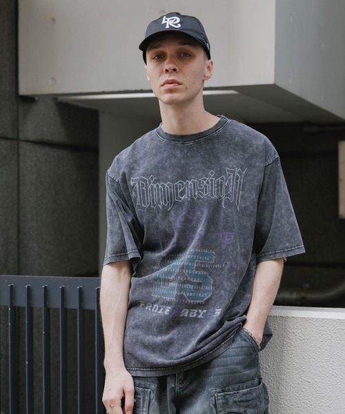 SUGGESTION tシャツ SUGGESTION/サジェッション 加工グラフィックロゴT
