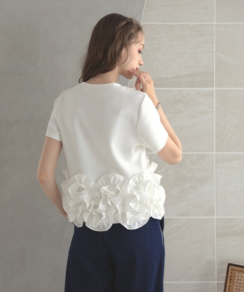 【新品未着用】meraki ヘムラインデザインTシャツ MERAKI（ファッション） tシャツ ヘムラインデザインTシャツ