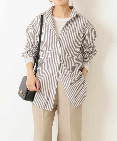 「Spick & Span」 長袖シャツ FREE ブラウン レディース